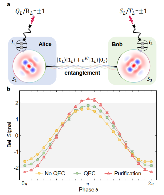 Protecting entanglement between logical qubits via quantum error correction